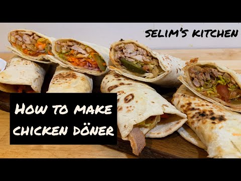 Akılları Baştan Alan Evde Soslu Tavuk Döner | How to Make Traditional Turkish Shawarma (Döner/Gyro)
