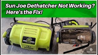 Sunjoe Detacher (Dead) Motor Brush Removal & Repair Remedy