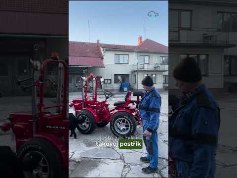 🚜 Luboš představuje svůj další klenot – kompletně zrestaurovaný malotraktor Agrostroj Prostějov!