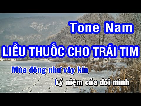 Karaoke Liều Thuốc Cho Trái Tim (Lý Hải) - Tone Nam (Ebm) | Nhan KTV