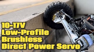 RhinoRC T60LP Low Profile Brushless Direct Power Servo on 4S