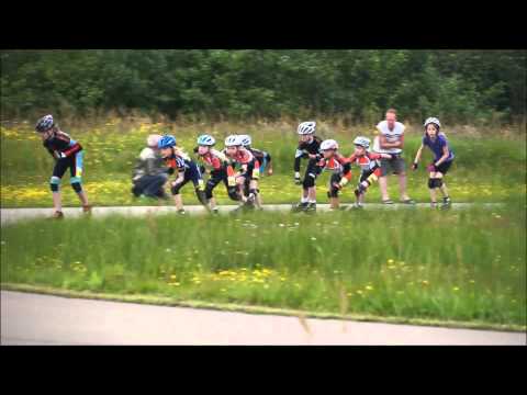 Pupillen 3 en 4 meisjes resp  4 en 2 ronden inline Powerslide inline Competitie Surhuisterveen 2014