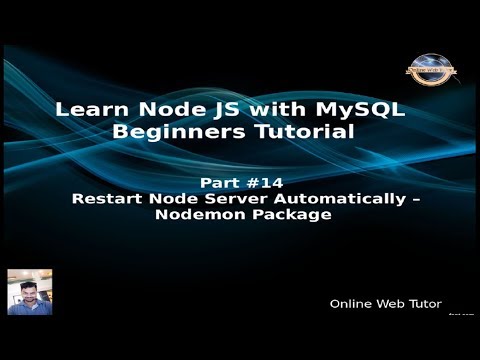 Learn Node JS with MySQL APIs Development Beginners Tutorial | Nodemon Package in Node Application