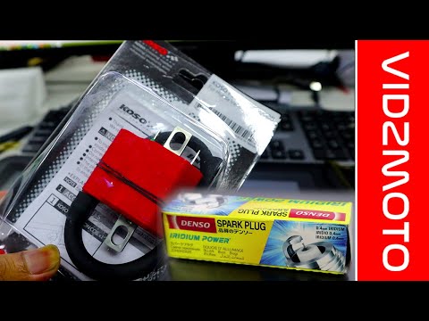 Koso Ignition Coil and Denso Iridium Spark Plug (IU24) for Honda Click 150i - Review