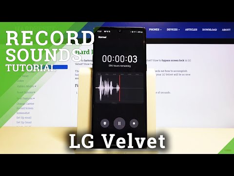How to Record Sounds in LG Velvet – Voice Recorder
