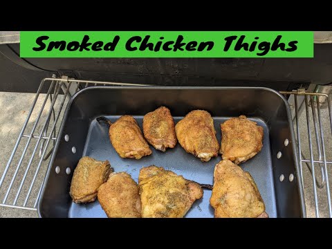 Smoked Lemon Pepper Chicken Thighs, Green Mountain Grills DB