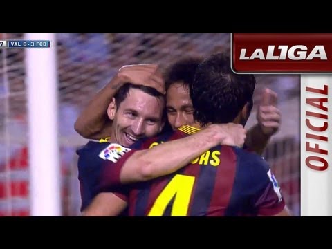 Gol de Messi (0-3) en el Valencia CF - FC Barcelona - HD