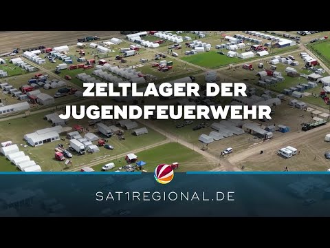 1.400 Kinder und Jugendliche zelten im Camp der Kreis-Jugendfeuerwehren in Wagenfeld