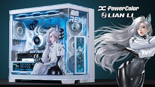 Anime White Gaming PC Build | REVA | Ryzen 7 9800X3D + Radeon RX 9070 XT + Lian Li O11D EVO