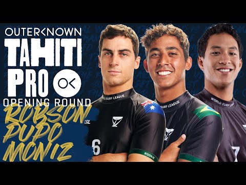 Callum Robson, Samuel Pupo, Seth Moniz | Outerknown Tahiti Pro - Opening Round Heat Replay