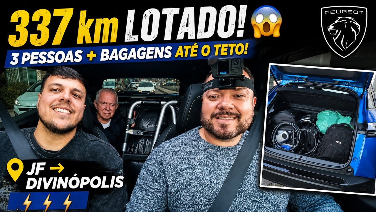 Primeira viagem com o E-2008 LOTADO!!