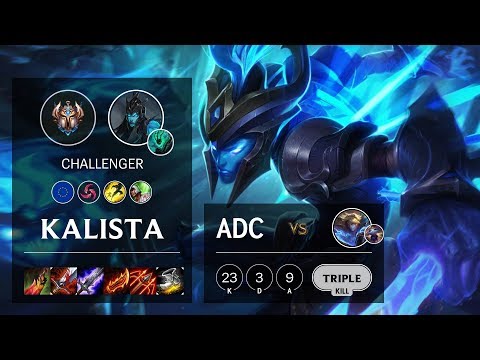 Kalista ADC vs Ezreal - EUW Challenger Patch 10.11