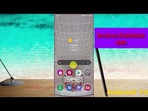 Samsung Galaxy S22 Ultra : How to turn on or off Touch interactions vibration