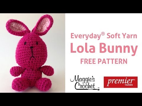 Lola The Bunny Free Crochet Pattern - Right Handed