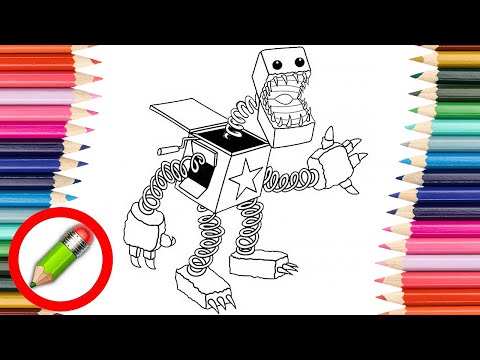 How to Draw Poppy Playtime Boxy Boo Coloring Pages / Itro and Tobu - Cloud 9 [NCS10 Release]