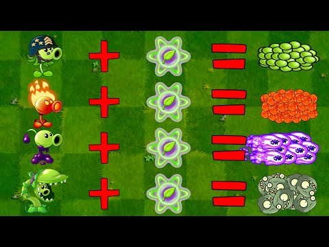 PvZ 2 Challenge All Peashooters Lvl 1 vs HamsterBall Gargantuar - Who's Best Plant?