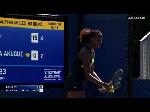 US OPEN Noha Akugue Noma 🇩🇪 vs Irina Maria Bara 🇷🇴 Live Tennis Coverage
