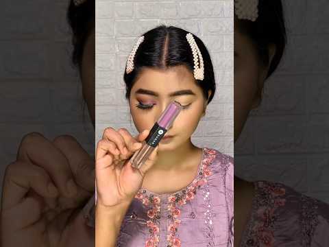 Eyemakeup for purple dress | eyeshadow for purple saree | lavender eyeshadow look #eyemakeup