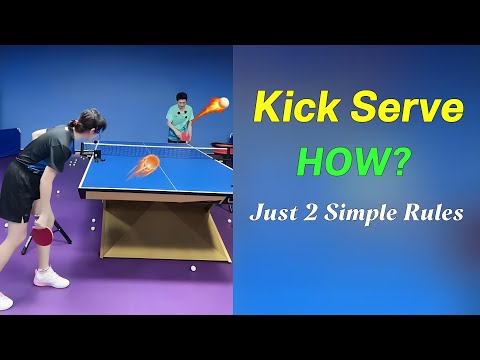 How to Serve a KICK Sidespin Topspin (2 Simple Rules)