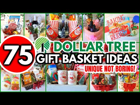 $1 DOLLAR TREE GIFT IDEAS┃last minute GIFT DIYs & BASKETS for 2022 🎄