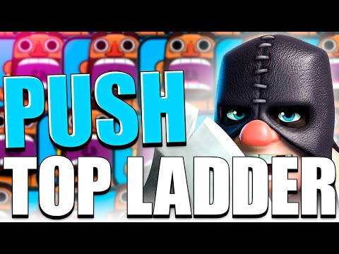 TOP LADDER HOG EXENADO PUSH - Clash Royale