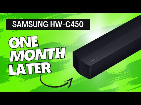 Samsung HW-C450 2.1ch Soundbar w/DTS Virtual X, Subwoofer Included, Bass Boost, Adaptive Sound Lite, Game Mode, Bluetooth, Wireless Surround Sound Compatible video review thumbnail