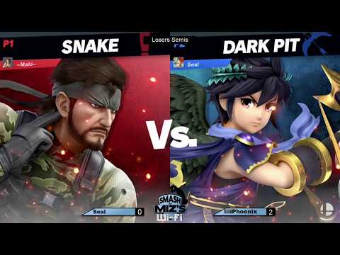 Smash @ Miz's WiFi 6 - Seal (Pit, Dark Pit) vs. iiiiPhoenix (Snake) Losers Semis