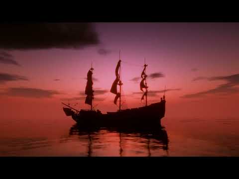 Pirate Folk Music of the Farthest Shores - Waves Ambience