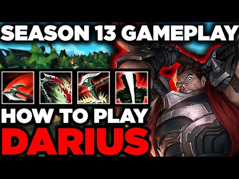 Season 13 High Elo Darius Gameplay with Commentary - How to Play Darius - Gameplay Guide