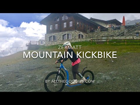 Mountain Kickbike from Sunnegga to Zermatt, Switzerland 4K | allthegoodies.com