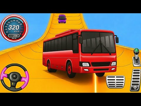 Crazy Bus Mega Ramp Impossible Racing - Bus Stunts Impossible Tracks - Android GamePlay
