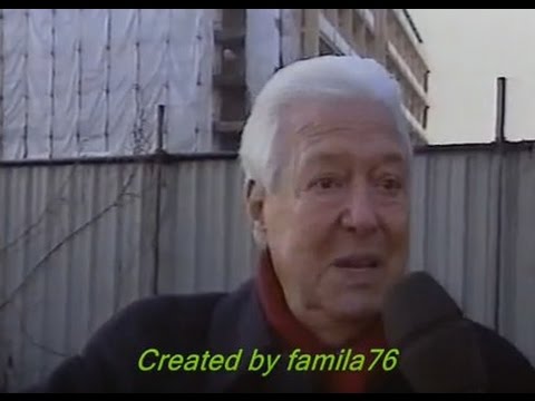 Mario Gerbi ex Presidente del Torino Calcio visita i resti del Filadelfia nel 1999