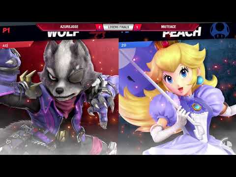 VS Weekly 6/13/19 - Losers Finals - AzureJose (Wolf) vs MuteAce (Peach) - Part 2 - SSBU