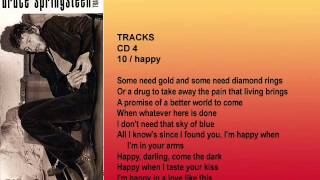bruce springsteen tracks: when you need me / the wish / happy