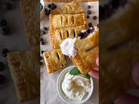Blueberry hand pies with my new ultra flakey crust 🤩