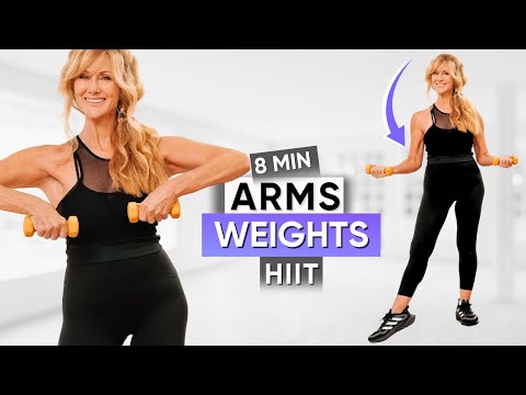 8-Minute UPPER BODY Workout With Light Weights | Women Over 50!