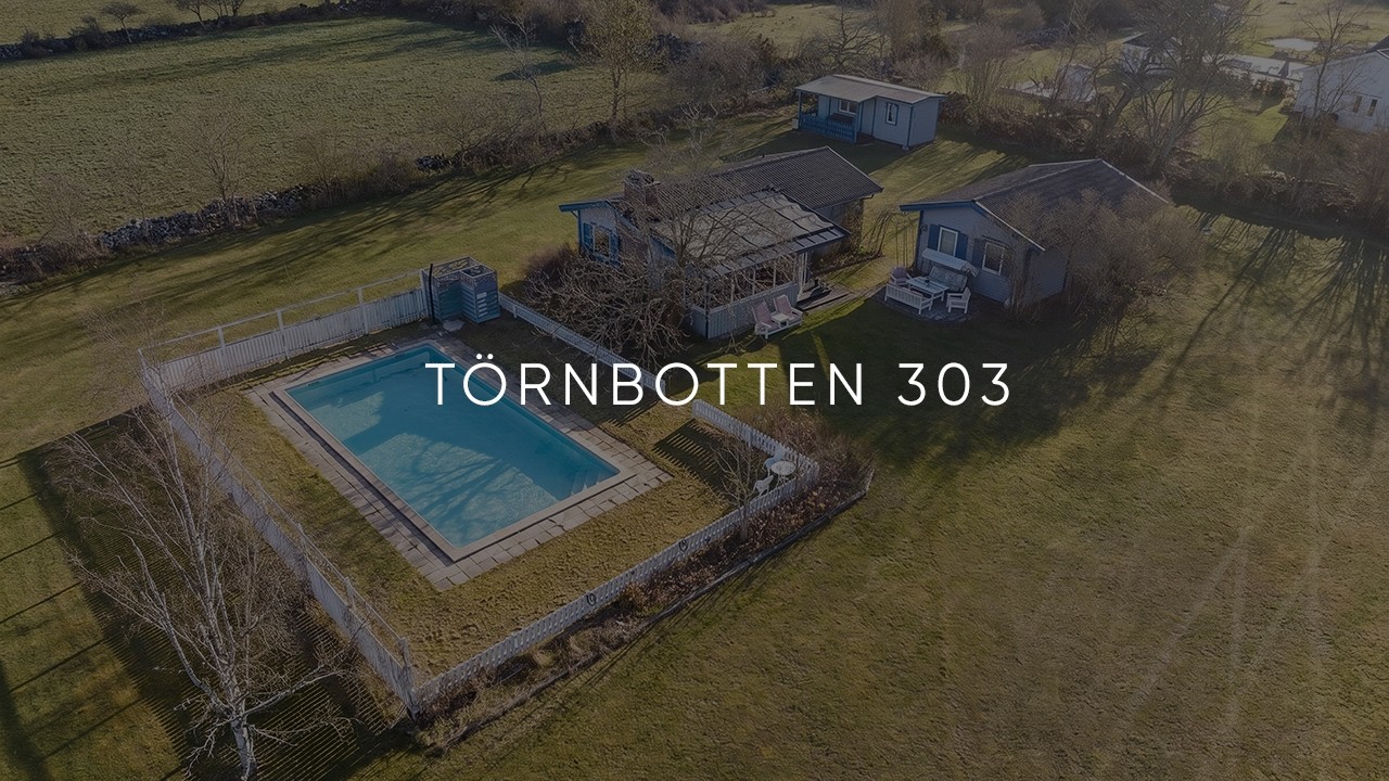 3 rum Fritidshus på Törnbotten 303 Algutsrum - Törnbotten Mörbylånga kommun - video