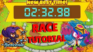 BTD6 Race Tutorial | Speedy Stump | TOP 50 GUIDE