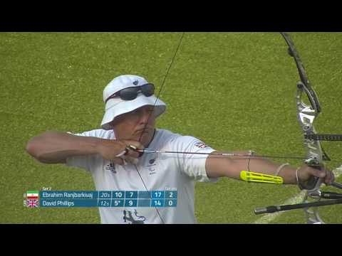 Men's Individual Recurve Open round two- Phillips v Ranjbarkivaj - Rio 2016 Paralympics