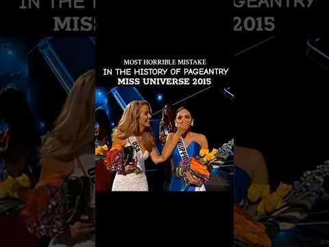 Miss Universe 2015 Wrong Crowning Moment. #missuniverse2015 #piawurtzbach #steveharvey #misscolombia