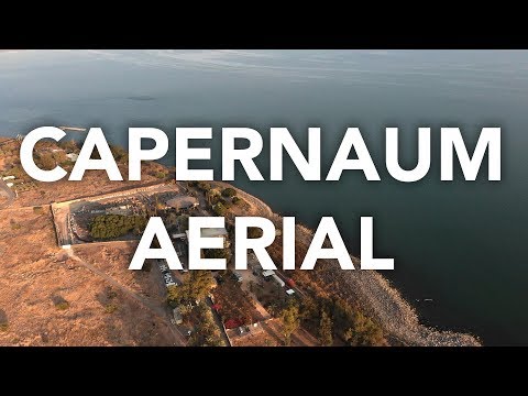 Vista Aérea de Cafarnaum - Capernaum Aerial View 4K   Holy Land, Israel