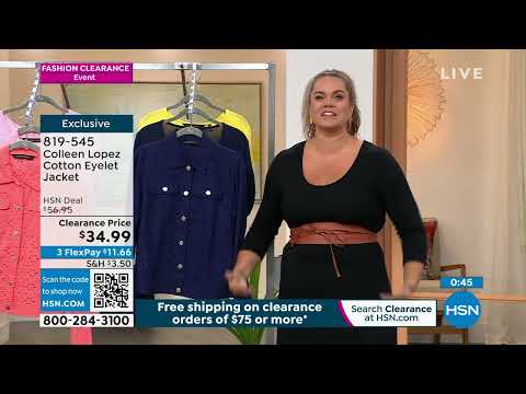 Colleen Lopez Cotton Eyelet Jacket