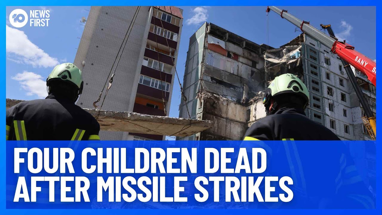 Four Children Among 25 Killed In Russian Missile Strikes On Ukraine | 10 News First