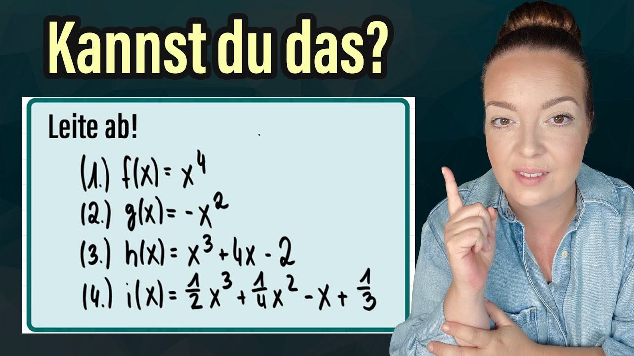 ⚡ Ableitung: Potenzfunktionen & ganzrationale Funktionen (ABSOLUTE BASICS)