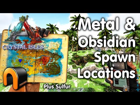 Steam Community Video Ark Crystal Isles Metal Obsidian Sulfur Locations Arkcrystalisles Crystalisles