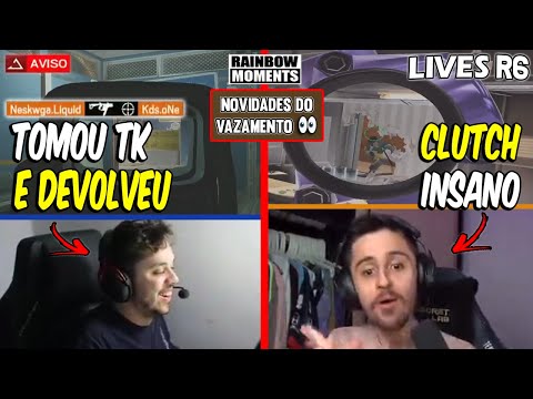 NESK TROLANDO O KDS, OS VAZAMENTOS ESTAVAM CERTO? CLUTCH LINDO DO RAZAH - MELHORES MOMENTOS LIVES R6