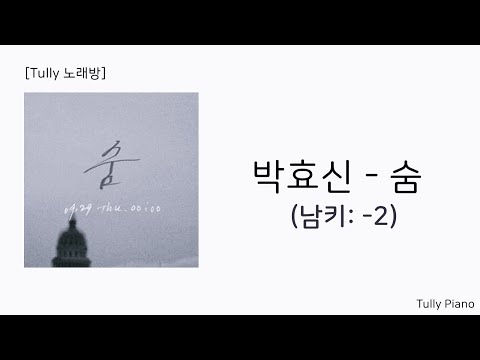 [고퀄노래방] 박효신 - 숨 Inst.남-2키 (Park Hyo Shin_Breath) #28-2