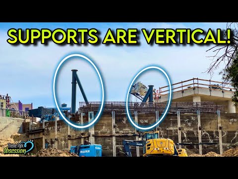 Fast and Furious Roller Coaster Track & Supports Go Vertical! Universal Studios Hollywood Update!
