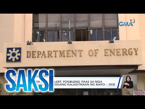 Yellow at red alert, posibleng itaas sa mga power grid hanggang kalagitnaan ng Mayo — DOE Saksi