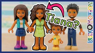 Are Andrea from LEGO Friends and Tiana the Disney Princess related?